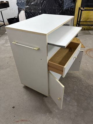 Mueble auxiliar cocina/comedor blanco 87x70x45