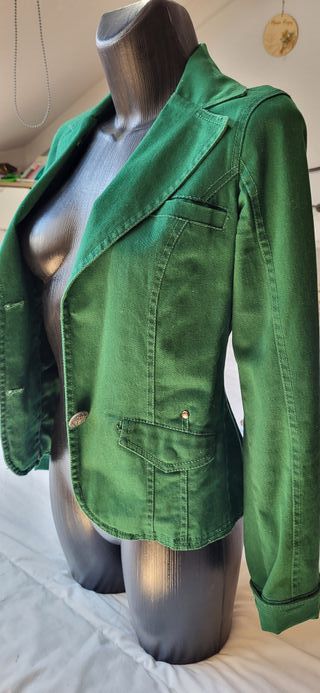 Chaqueta americana verde Talla S