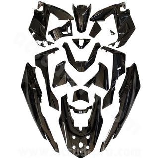 Juego tapas Honda Pcx 125 (2018-2020) Negro Perlad