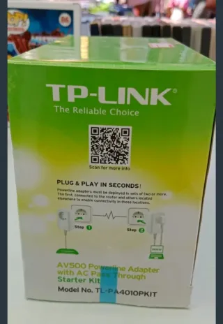 TP-Link AV500 Powerline Adaptador Kit -No Wifi-