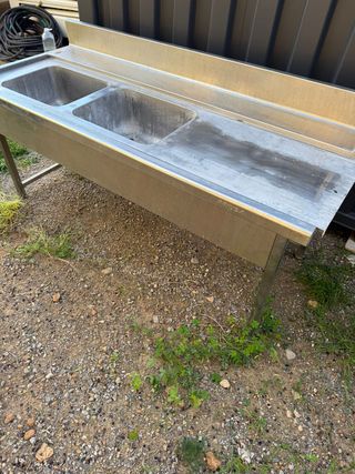 Fregadero Doble Industrial Acero Inoxidable