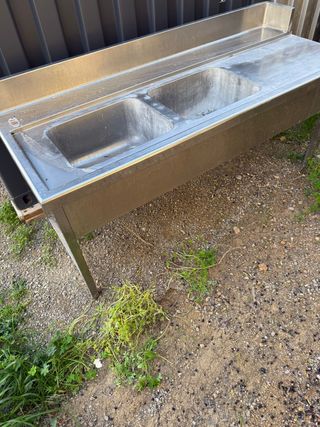 Fregadero Doble Industrial Acero Inoxidable