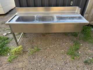 Fregadero Doble Industrial Acero Inoxidable