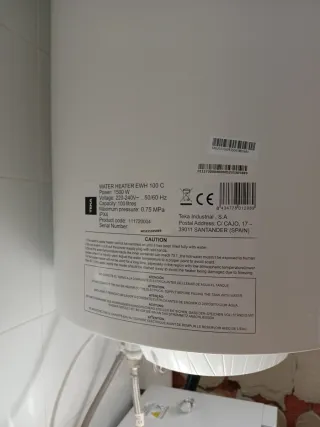 Termo eléctrico Teka blanco