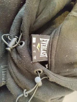 Sudadera con capucha Everlast Negra