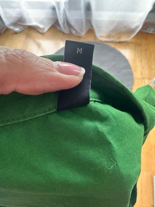 Camisa verde sin mangas Talla M