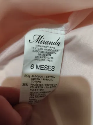 Vestido ,talla 6 m por 4€