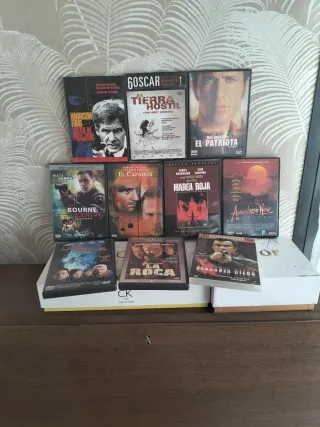 Lote 10 DVDs de Acción y Cine Clásico