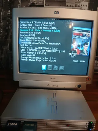 Console PS2 Fat Argento + 2 Controller