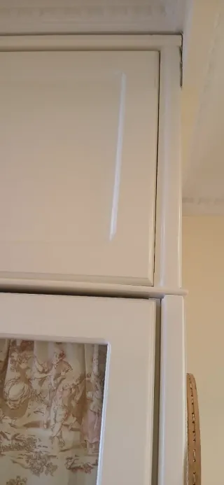 Armario puertas cristal y tela estampado