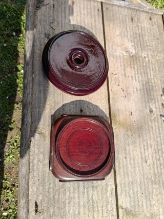 Dos peanas madera vintage