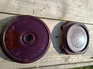 Dos peanas madera vintage