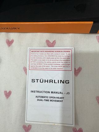 Reloj Stuhrling Hombre Azul y Dorado