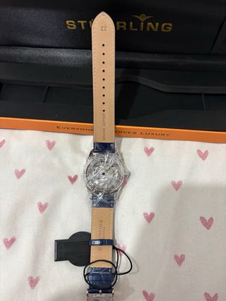 Reloj Stuhrling Hombre Azul y Dorado