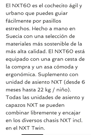 Carrito Emmaljunga NXT60 con capazo