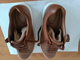 Zapatillas Clarks Marrones de piel.