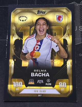 Selma Bacha 100 Club Topps Match Attax Extra 25 26
