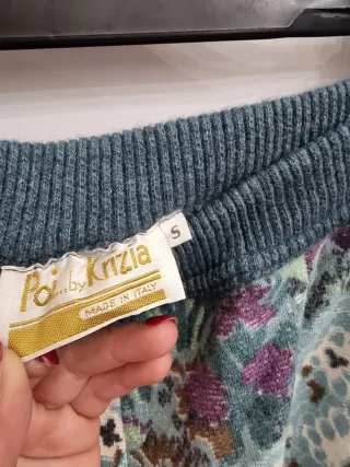 Pantaloni Krizia vintage tg S fantasia floreale
