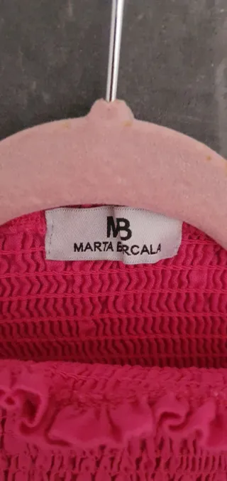 Top fruncido fucsia Marta Barcala T.XS