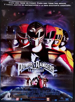 Cartel Cine Power Rangers La Película