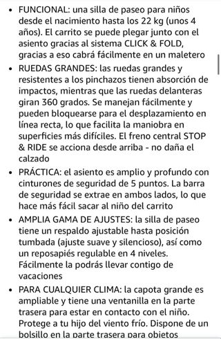 Carrito Kinderkraft Negro