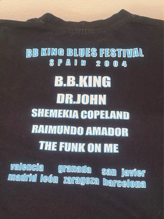 Camiseta BB KING Blues Festival.    Negra