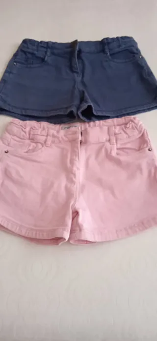 2 Shorts niña vaqueros