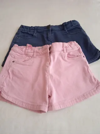 2 Shorts niña vaqueros