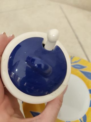 Set 2 Tazze e Zuccheriera Porcellana