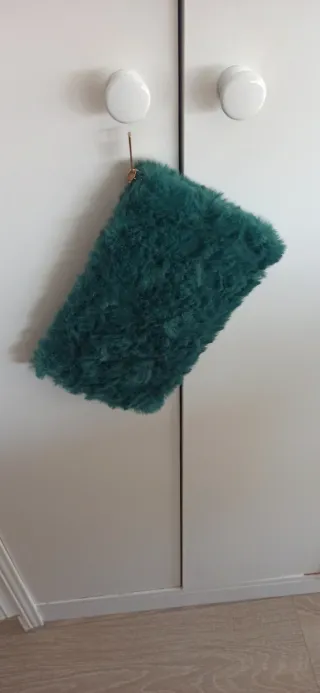 Bolso Negro Piel Asa y Correa