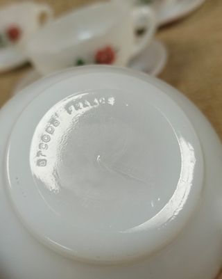 Juego Tazas Café/Té Arcopal Flores Rojas