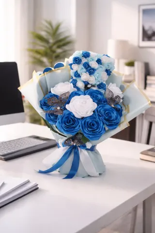 Ramos de rosas eternas hechas a mano