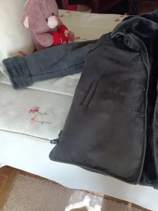 Chaquetón Dahoc gris XXL grueso y caliente