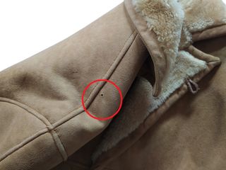 Abrigo Real Shearling Piel Girada Vintage Talla M