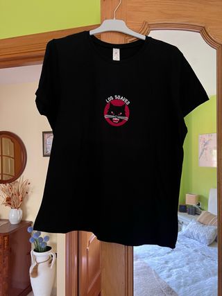 Camiseta Negra Mujer Los Suaves