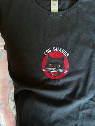 Camiseta Negra Mujer Los Suaves