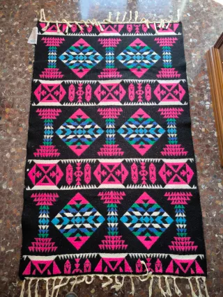 Alfombra Navajo lana vintage multicolor