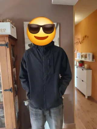 Cortavientos H&M Negro