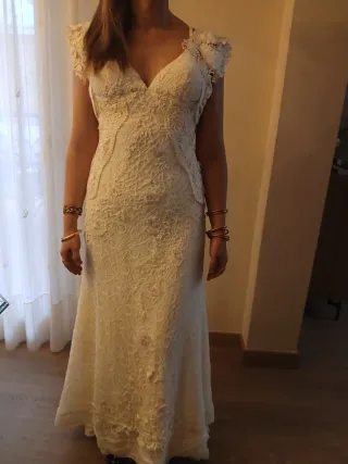 Vestido de Novia Encaje Blanco
