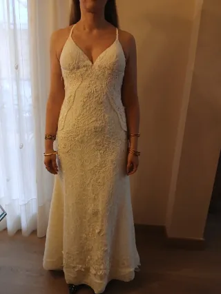 Vestido de Novia Encaje Blanco