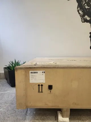 Caja de Pino para Transporte de Obras de Arte