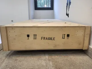 Caja de Pino para Transporte de Obras de Arte