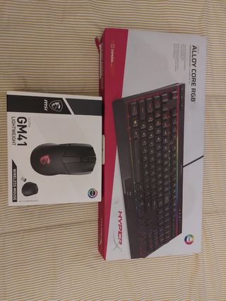 Pack Teclado y Ratón Gaming RGB HyperX MSI