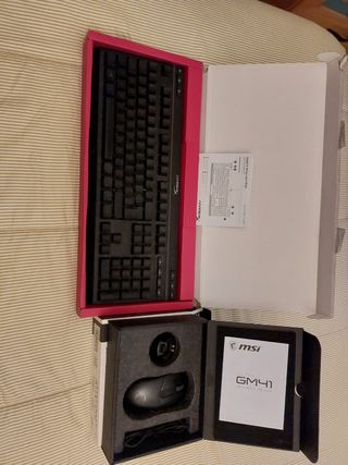 Pack Teclado y Ratón Gaming RGB HyperX MSI