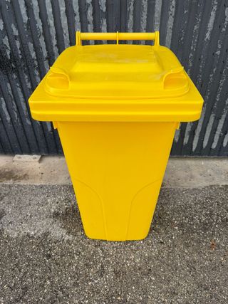 Contenedor Basura Industrial Amarillo