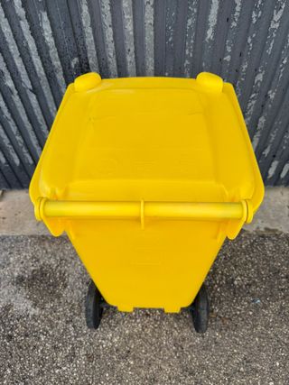 Contenedor Basura Industrial Amarillo