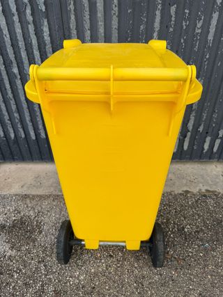 Contenedor Basura Industrial Amarillo