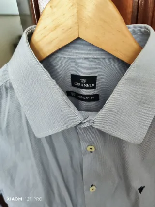 Camisa Caramelo Rayas Talla L