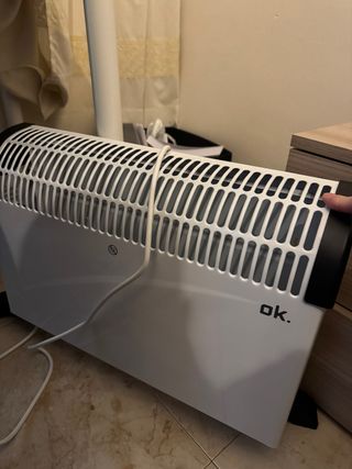 Calefactor OK. Blanco