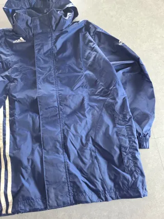 Giacca Adidas con cappuccio blu taglia S